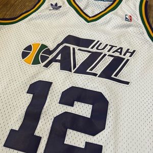 UTAH JAZZ VINTAGE HARDWOOD CLASSIC JOHN STOCKTON JERSEY